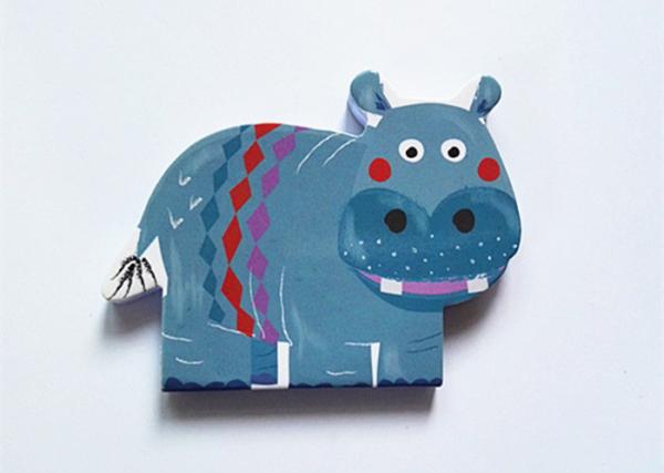 Promotional Custom Sticky Notes Animal Shaped Glossy Art Paper Cover Post It Sticky Notes