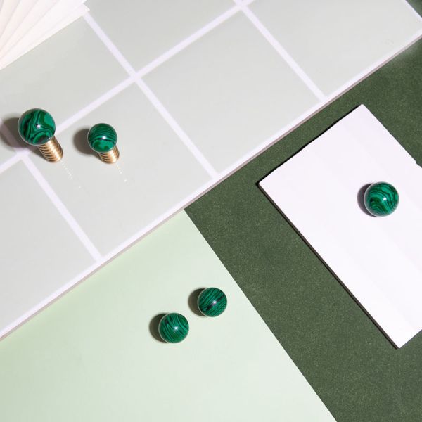 Amertop Brass Cabinet Pull Handles Gold Round Door Knobs Solid Brass