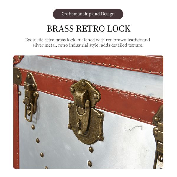 Nidea #308 Industrial Aluminum Sheet Living Room Trunk Cabinet Home Furniture Multifunction Durable Handmade