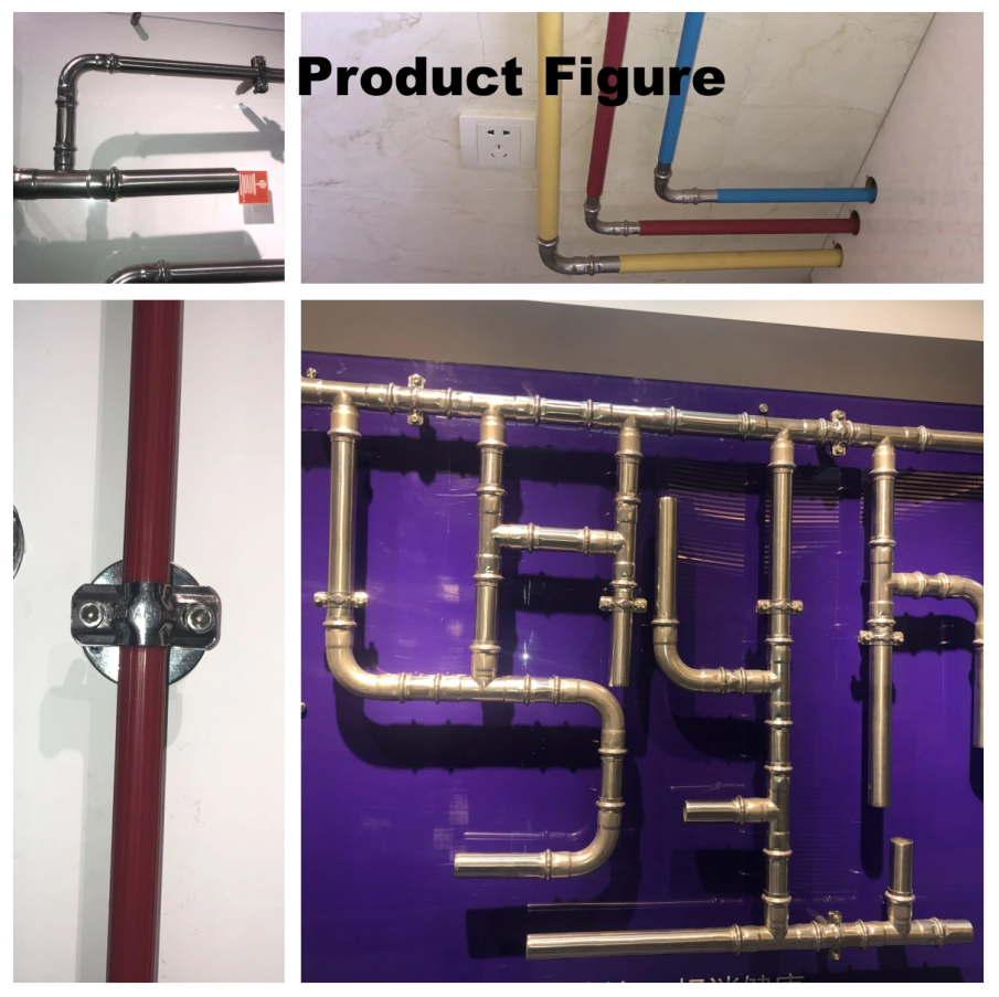 V Style Slip Coupling Pipeline Stainless Steel Press Fittings Plumbing