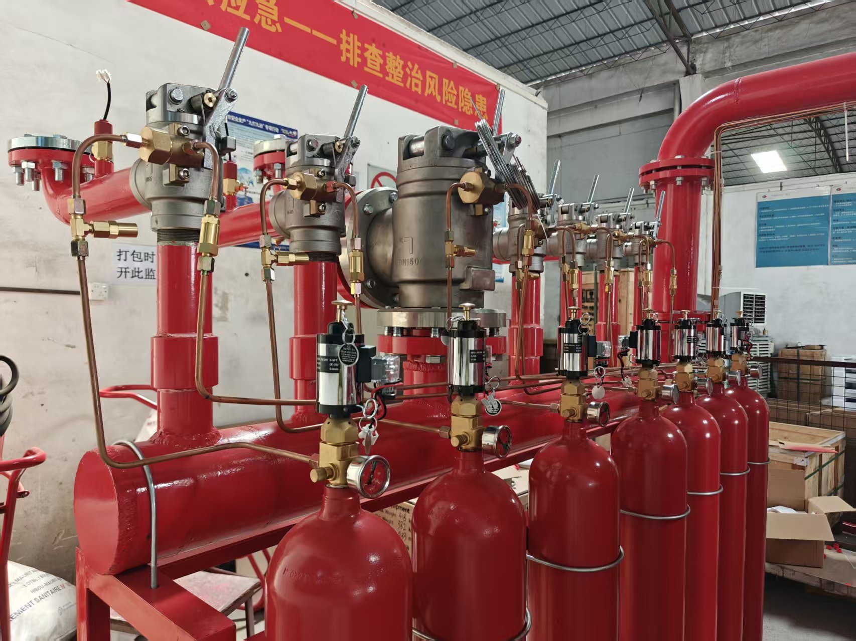30MPa IG55 Piping Network for Non-Toxic Inert Gas Fire Suppression System with Long Transmission Distance