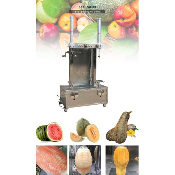 Industrial Melon Pumpkin Watermelon Mango Pineapple Peeling Machine with 0.75KW Power