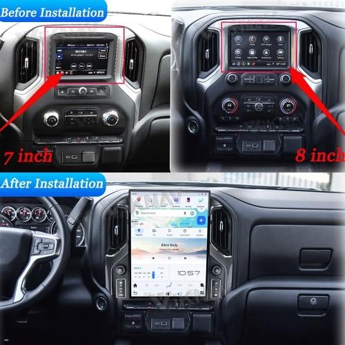 15.6Rádio de carro Para Chevrolet Silverado GMC SIERRA 2019 2020 2021 2022 2023 Multimédia Player Auto GPS Navegação Carplay