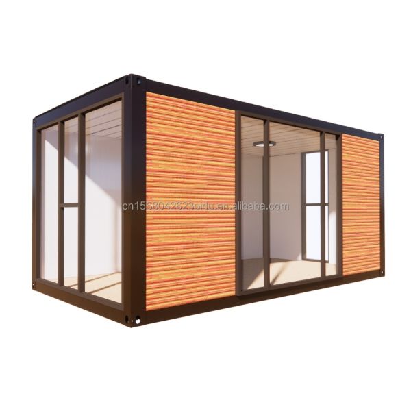 Modern 2 Bedroom Prefab Steel Expandable Container House for Mall Application Customized Color Design