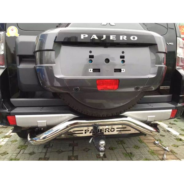 Stainless Steel Rear Bumper Guard 100% Fitment Design For Pajero 2015+