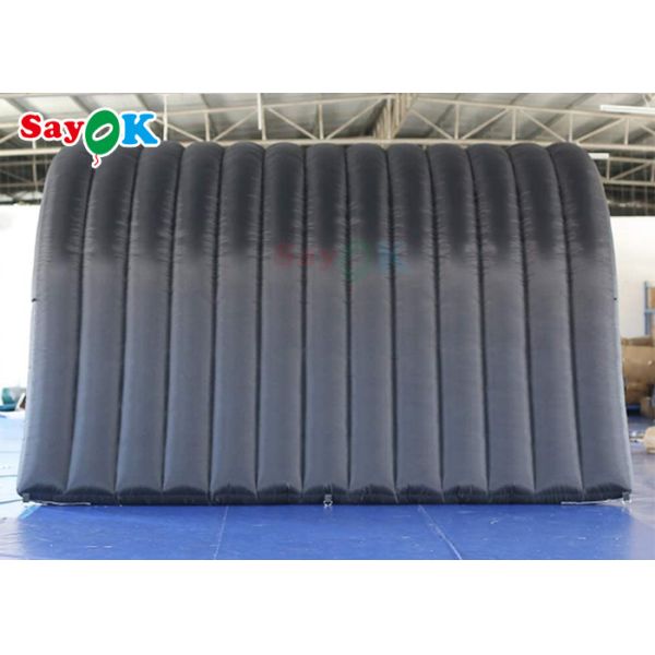 Inflatable Lawn Black Inflatable Tunnel Tent Multi Function For Activities Exhibitions