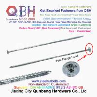 Da linha assimétrica Torx do aço carbono da cabeça do fardo da arruela do círculo de QBH parafuso de madeira