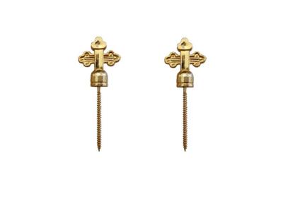 Parafuso fúnebre 5# do caixão da decoração que combina com o ouro dos suportes cruciforme
