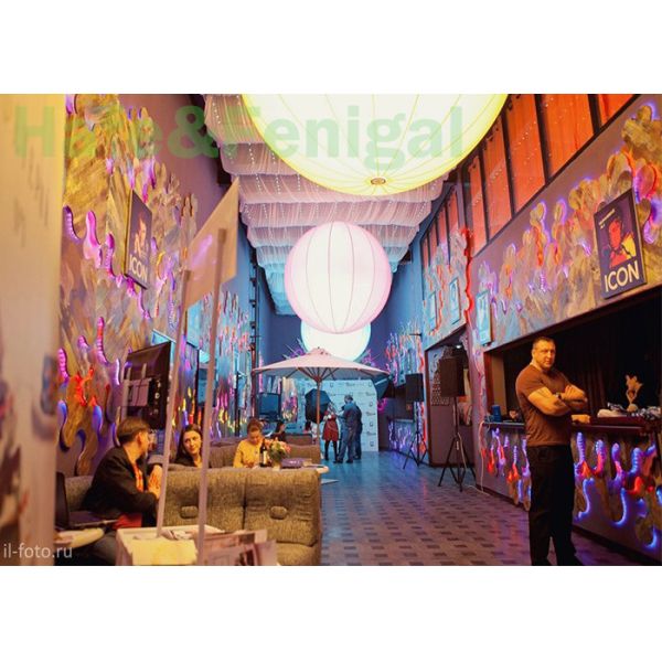 Special Moon Balloon Light 200w - 600w Printing Exhibit Branding Illumination 1.5m / 2m