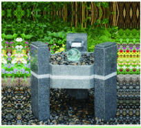 Shell Shape Outdoor Garden Water Fountains ,  Durable Granite Water Fountain