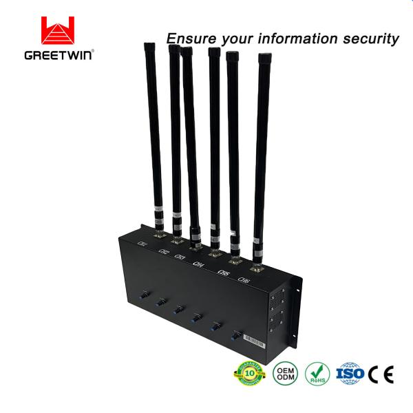 Eight band 80 W 4G Cell Phone Jamming Device Military Using Adjustable power