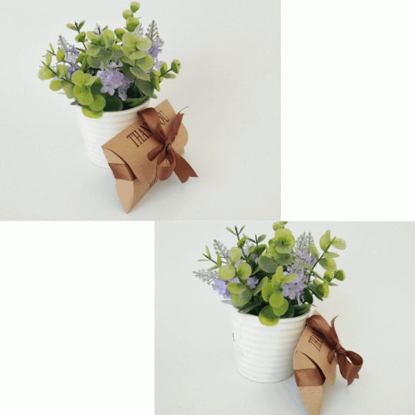 Bow Tie Biodegradable Kraft Paper Food Packaging Sweety Pillow Boxes 7.5g