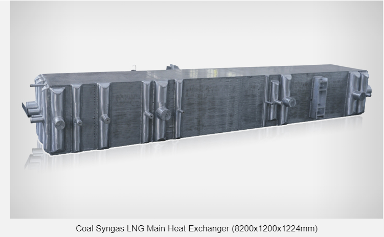 LNG Maine Tube Plate Fin Heat Exchanger 8800*1300*2200mm