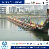 Puente flotante de acero portátil para peatones