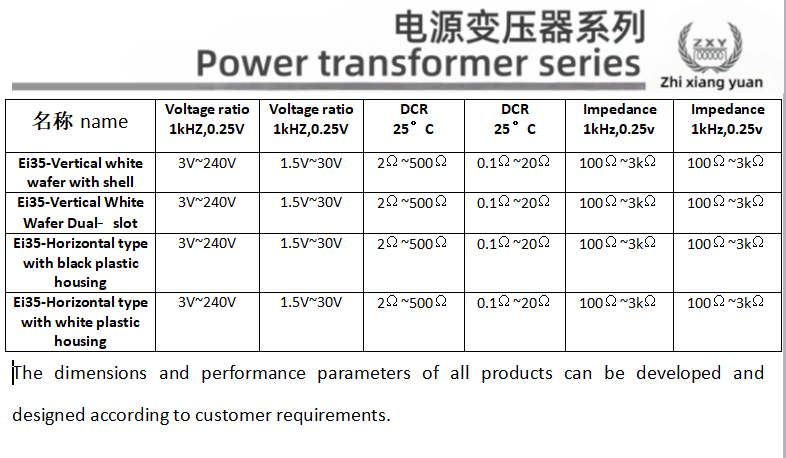 EI35 PCB Mount Isolation Power Transformer 220V 50Hz Step‑down 12V 150mA Safety Isolation Transformer For Household Control Circuit