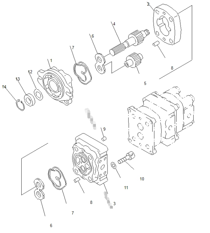 840140003 материал частей PC30-8 PC40-8 экскаватора запасной стальной