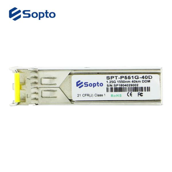 LC 1.25g Sfp Optical Transceiver Fiber Optic Module For 40km Transmission