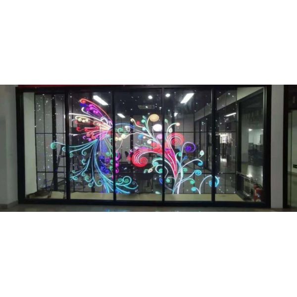 Easy Maintenance 75% Transparent Glass LED Screen with Long Service Life