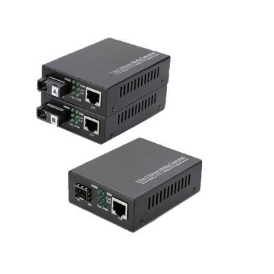 1.25G SFP Fiber Media Converters LC Connector Tx1550nm DFB Singlemode 3.3V Power Supply