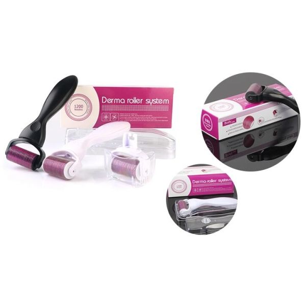 El rodillo de Derma del micrófono del acero inoxidable 1200 con permutable va a la peca de la cicatriz del acné