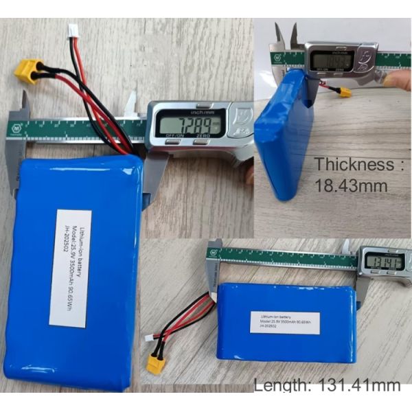Custom Battery Pack 7s1p 18650 24V 3500mAh For 350W Motor with Xt60 plug