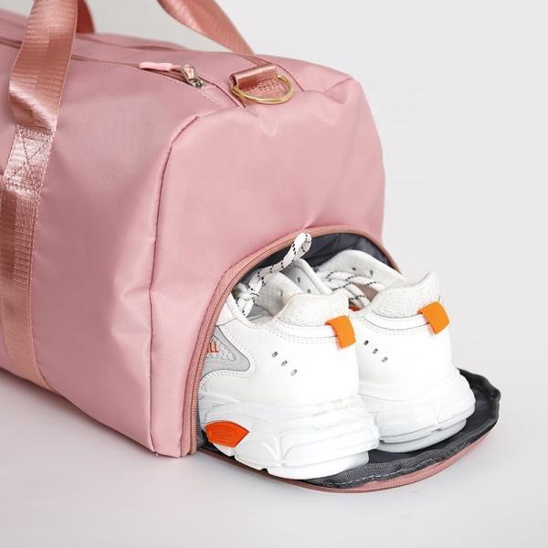 Multiple Color Nylon Travel Bag With Handle Dry And Wet Separation