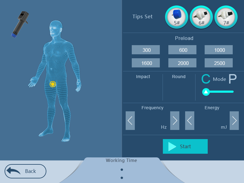 2 In 1 Pneumatic Electromagnetic Shockwave Therapy Machine Pain Relief