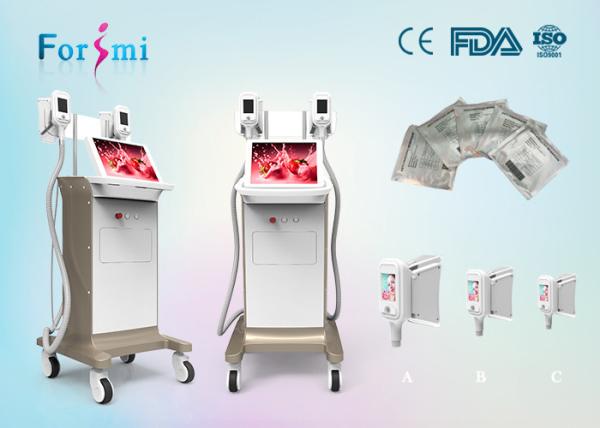 2 handles working same time 3.5 inch Cryolipolysis Slimming Machine FMC-I cryolipolysis machine