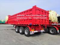 3 Ejes Dumping Tipper Semi-remolque 20-50CBM Frente de elevación hidráulica para la piedra de arena grava Minería eficiente y la industria del transporte