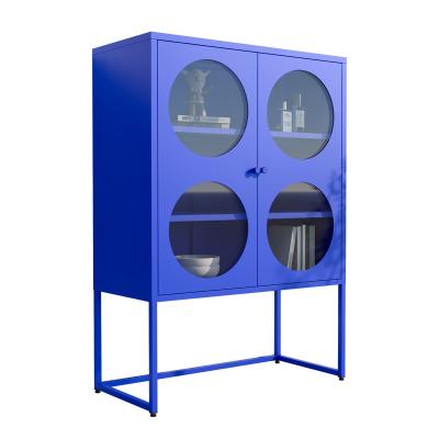 Living Room 2 Doors Filing Cabinet Storage Metal Locker With Stand Feet