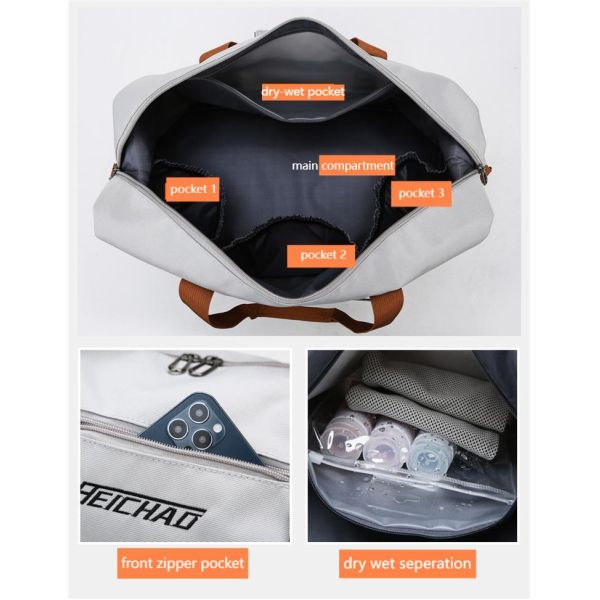 Двухслойный спортзал спортивная сумка для путешествий сумки для путешествий изысканный дизайн Большая вместимость