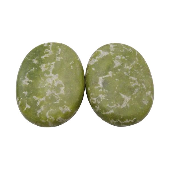 Natural Xiuyan Jade Healing Hot Stones Set for Professional Massage and Spa Relaxation