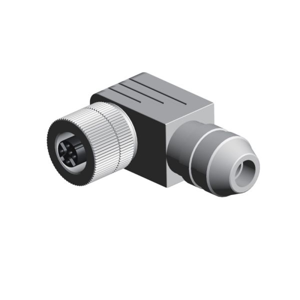 Железа кабеля PG7 штепсельной вилки локтя металла 4pin 5pin соединителя IP67 IP68 PA66 M12 водоустойчивая