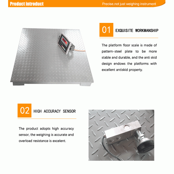 Waterproof Industrial Platform Weighing Scales 1000 Kg Customized Size