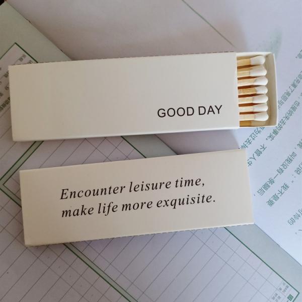 100mm Length White Head Cigar Matches Customized Logo Printing Box Matches