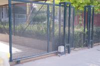 Cerca elétrica de jardim de metal 4,5x2,0m Portão deslizante 4,0m 4,5m 5,0m 6,0m de largura