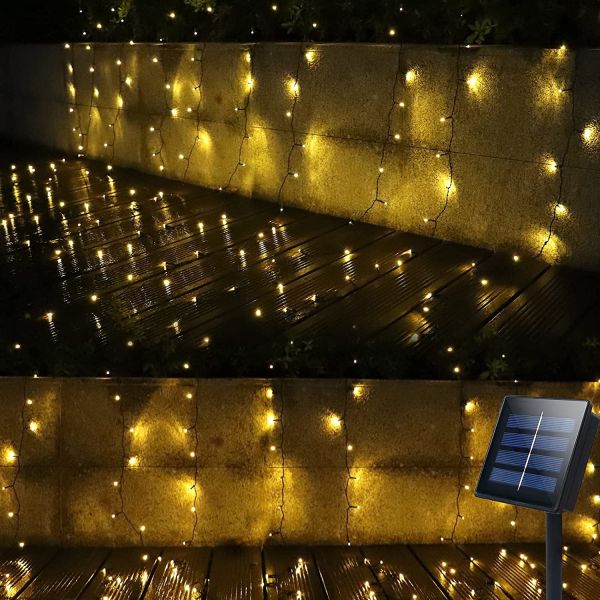 Multi Coloured Outdoor Twinkle Star Fairy Lights 5V Waterproof 300 LED