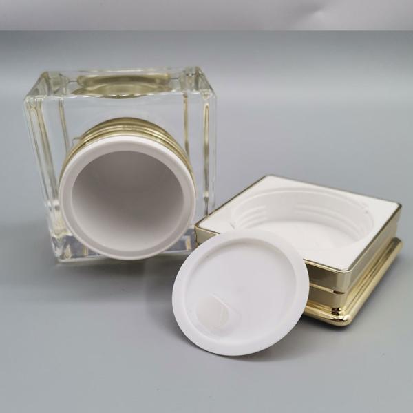 Custom Acrylic Square 250ml Cosmetic Bottle Sets Plastic