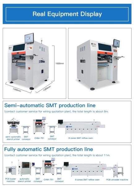 High Speed Automatic Pick And Place Machine For Mounting 18400CPH