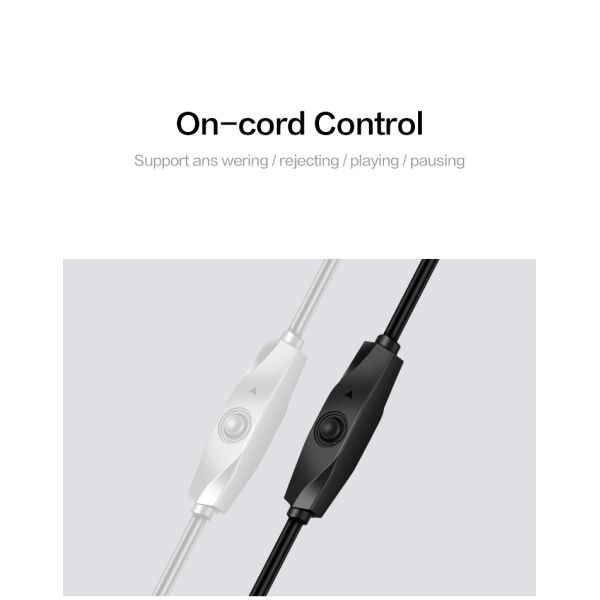 Universal Mobile Phone Wired In Ear Earphones With Mic Clear Calling Music