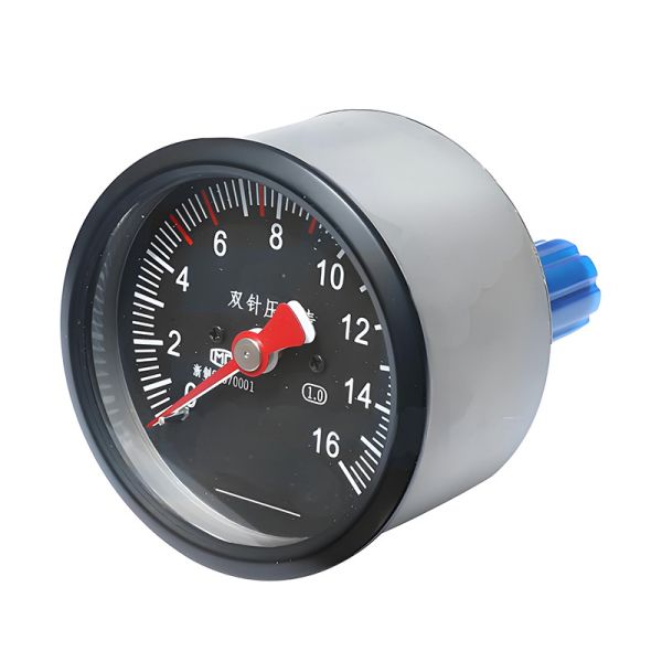 Train Locomotive Measuring Pressure HTS-80Z-1 Dual-needle Pressure Gauge