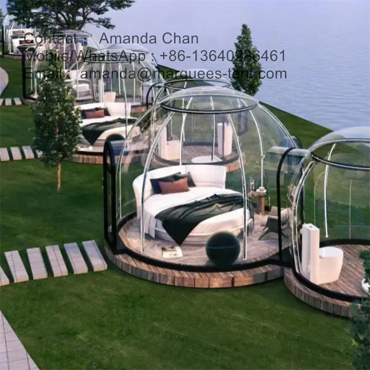 Transparent Dome House Tents Dome House Tent Customized Glamping Dome Tent