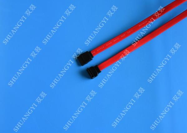 SATA III Motherboard Flexible SATA Data Cable , 18 Inch Hard Drive SATA Cable