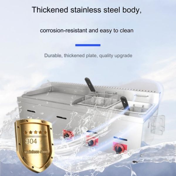 Multifunction Electric Griddle Perfect for Frying French Fries in Commercial Settings