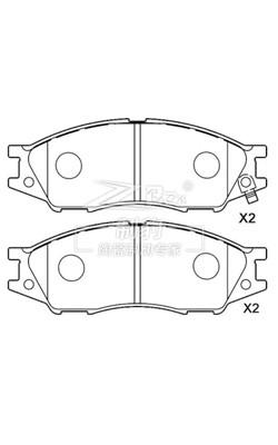 Nissan Almera B15/N16 Pad de travagem em cerâmica AKB Sistema de travagem 41060-6N091
