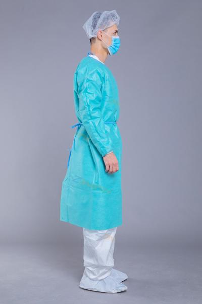 EN13795 Breathable 40G SMS Surgical Isolation Gown