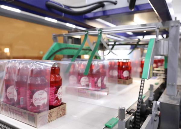 Automatic Tray Heat Shrinkage Film Shrink Wrap Machine With High Speed