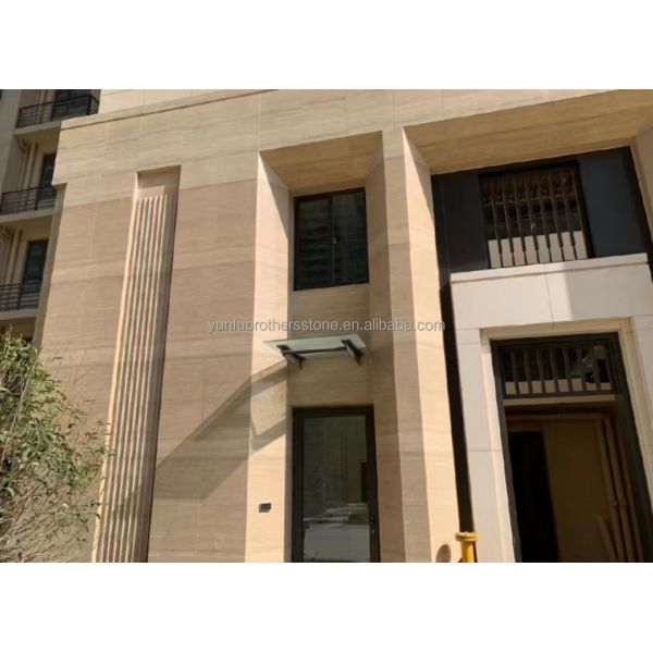 Modern Design Stone Form Natural Stone Beige Travertine for Hotels Decoration Project