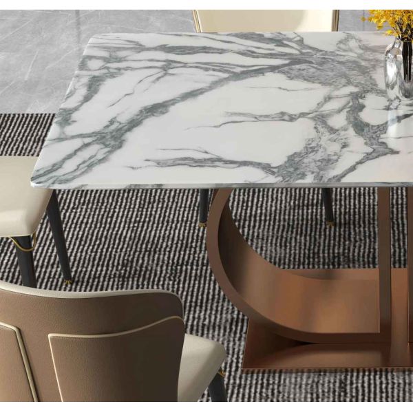 SUS 12 Foot Light Luxury Modern Dining Tables Dining Room Furniture