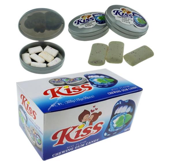 Custom KISS Fruit Chewing Gum Safe Chewing Gum Natural Or Arificial Material